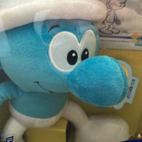 Smurfs 50th Anniversary Special Edition Stuffed Animal, Figure & DVD NIB - Picture 2 of 8